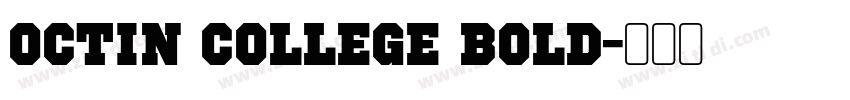 Octin College BOLD字体转换